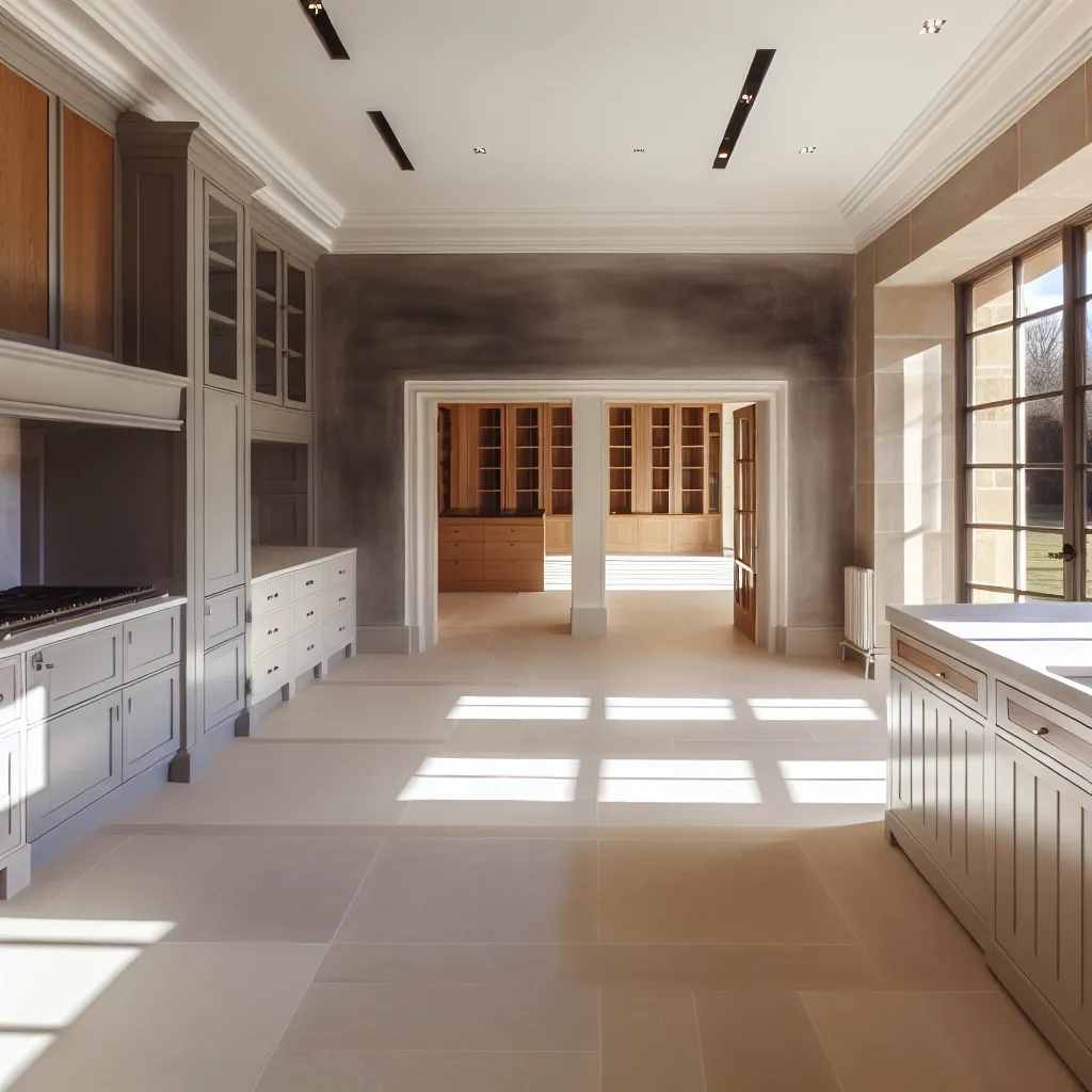Estate kitchen with natural daylight